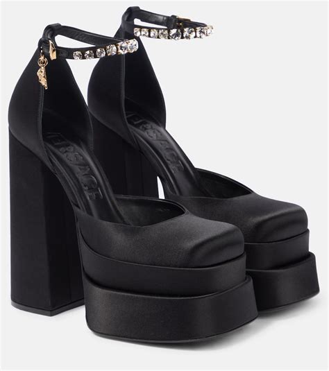 black versace heels|versace heels price.